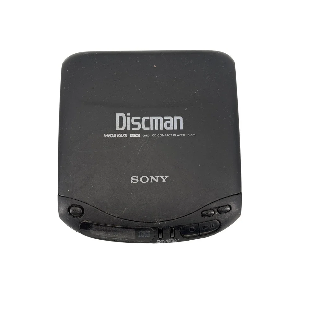 Sony Discman D-131 Portable CD‎ Player Black Mega Bass AVLS Vintage 1994 Parts